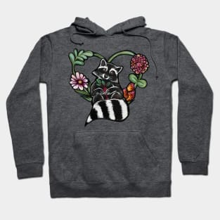 Beet Eating Raccoon Love Hoodie